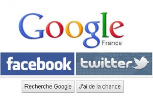 google, facebook, twitter